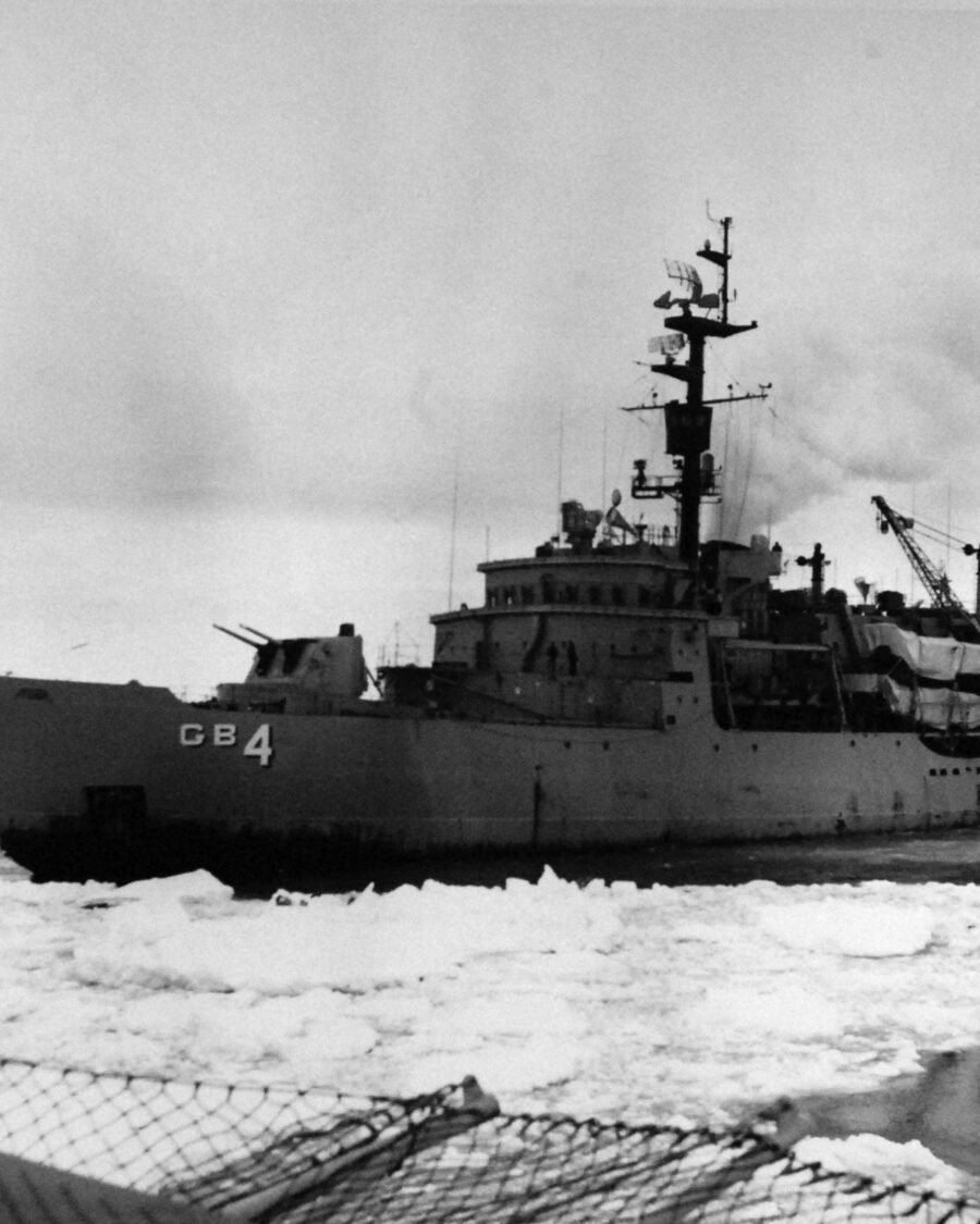 USS Glacier in the pack ice, 1960
